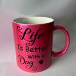 Parelmoes mok in verschillende kleuren