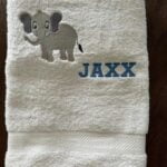 Handdoek voor kind geborduurd