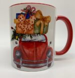 Mok met gekleurde rand