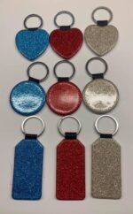 Pu leren sleutelhangers