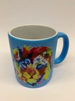 Gekleurde beker met afbeelding