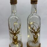 Kerstfles met verlichting