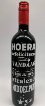 Sticker voor op wijnfles