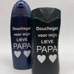 Douchegel met tekst