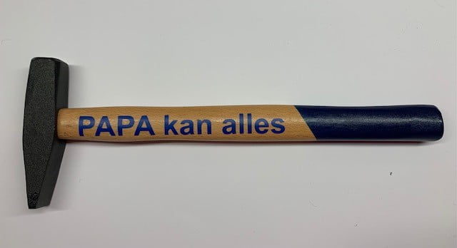 7777 Hamer met tekst - Afbeelding 1