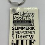 Rechthoekige sleutelhanger