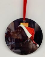 Platte kerstbal - Afbeelding 2