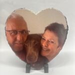 Leisteen hart 20 x 20 cm