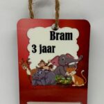 Bordje met opdruk om geld te geven