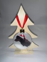 Kerstbal met eigen foto en sneeuw