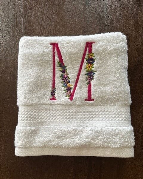 Handdoek met letter