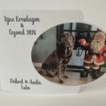 Kerstkaart met mooie envelop