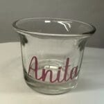 Waxinelichtje met naam